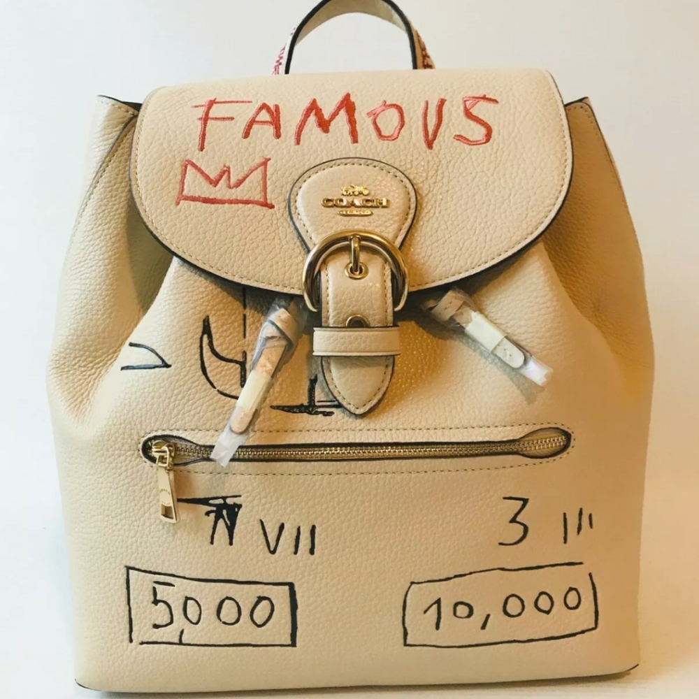 NWT Coach x Jean-michel basquiat Kleo C5662 backpack in Leather Limtited Edition